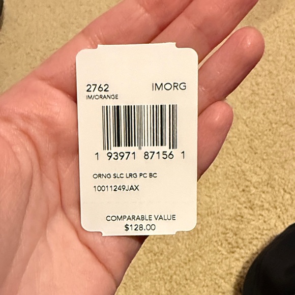 Coach New Orange Citrus Coin Wristlet Gold Chain Green Purse Bag Designer - Picture 5 of 5